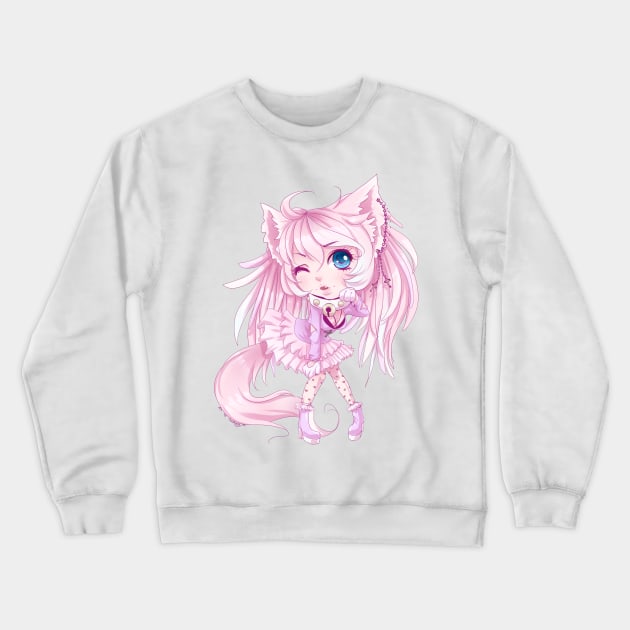 Knotty Kitten Logo Crewneck Sweatshirt by KnottyKitten